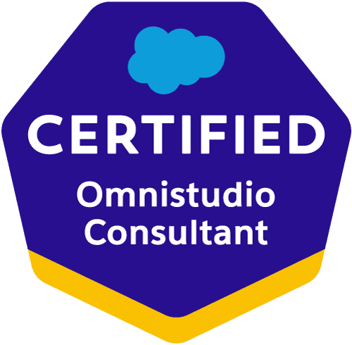 Omnistudio Consultant certification badge