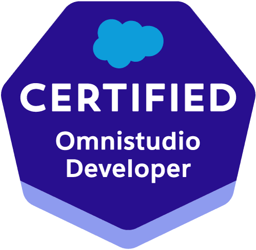 Omnistudio Developer certification badge