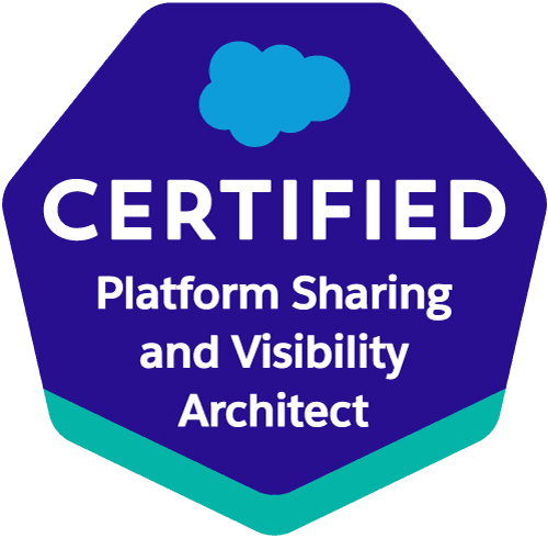 Sharing & Visibility Architect certification badge